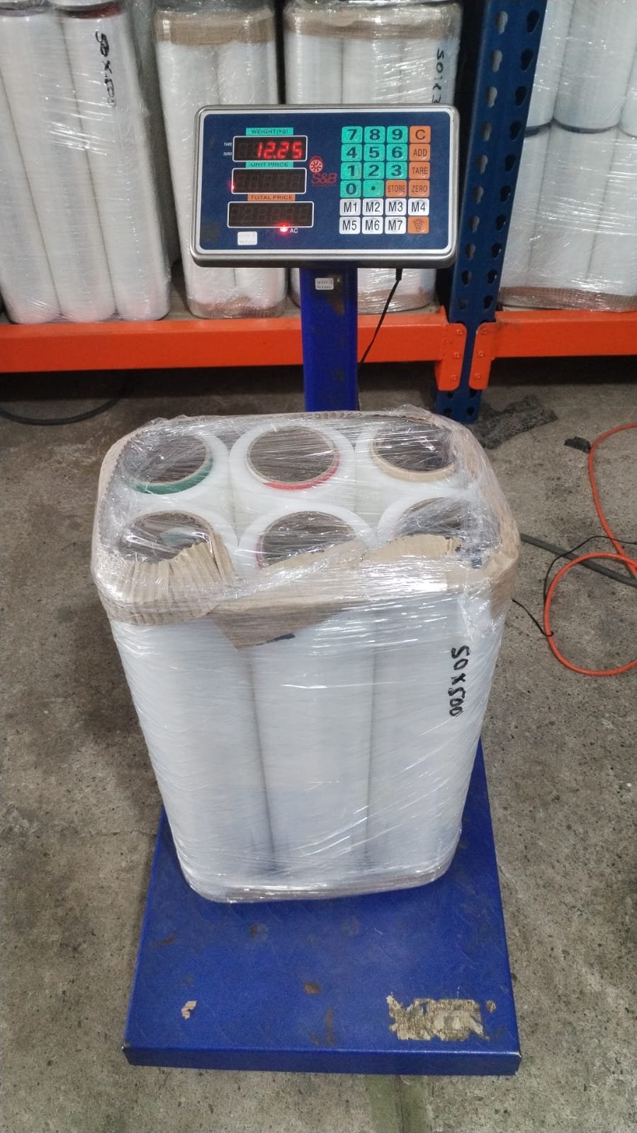 50 cm por 500 metros